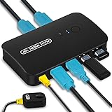 HDMI KVM Umschalter, USB und 4K@30Hz HDMI KVM Switch für 2 PC, Aktie Monitor Maus Tastatur Drucker Scanner USB Sticks - Mit 2 KVM Kabel