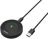auvisio Konferenzmikro: Omnidirektionales 360°-Kondensator-Konferenzmikrofon, USB C, PC & Mac (USB Mikrofon, Konferenz-Mikrofon, Konferenztelefon)