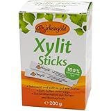 Birken Zuckersticks 100 Prozent Zuckersticks aus Finnland Sticks Zucker-Sticks Zucker Kalorienreduzierter 200 Gramm (50 Sticks à 4gr.)