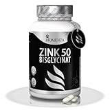 BIOMENTA Zink 50 – 365 Tabletten hochdosiert mit 50 mg reinem Wirkstoff/Tablette aus Zinkbisglycinat – vegan & teilbar - Premiumqualität