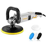 Poliermaschine Auto 1200W: DEKOPRO Autopoliermaschine mit Konstantgeschwindigkeit und Sanftstart, 600-3000 RPM,180mm Pad – für Autopflege,Wachsen und Detailpolitur