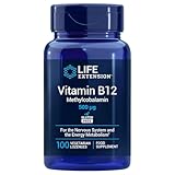 Life Extension - Vitamin B12 Methylcobalamin 500 mcg, 100 Vegetarische Lutschtabletten – Unterstützung für Energie, Nervensystem, Homocystein-Stoffwechsel und Blutbildung