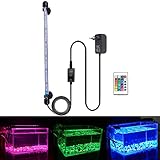 MLJ LED 18-112 cm für Fisch Tank Aquarium Leuchte Wasserdicht Aquarium Aquarium Beleuchtung, Lampe Stecker EU Unterwasser LED-Lichtbalken (RGB, 37 cm)