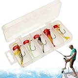 Paddle Tail Swimaits für das Angeln an der Bar – Great Action Swimaits | Einfach Fanglien, gut gemacht für das Fischen in der Familie, Angelköder mit Box, Bleikopf-Schablonen