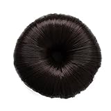 CAISHA Knotenringe Knotenrolle Haarknoten Dutt Donut Bun Maker Up Do Haarstyler Hair Styling Tool Braun DK2
