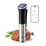 Sous Vide Garer, Sous Vide ISV-300W WLAN Professioneller Küchenroner, 0-90℃ Niedertemperaturgaren | APP-Rezepte, IPX7 wasserdicht, ±0,1 °C präzise und konstante Temperatur