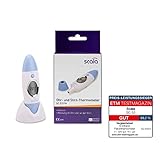 scala SC 53 Infrarot Thermometer Top Speed Infrarot Fieberthermometer für Stirn-, Schläfen- und Ohrmessung der Körpertemperatur