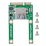 QWUUYEC mSATA zu USB Konverterkarte – PCI - E Adapter für USB2.0 Schnittstelle + Ideal für USB - Geräte wie Maus oder Bluetooth Adapter + Kompatibel mit verschiedenen Betriebssyst
