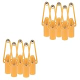 Tofficu 2 Sätze Beauty-tool Werkzeug Fliesenkleber Für Dichtungskleber Abdichten Tragbarer Dichtungs -glättungsanpegler Fliesenbodenmörtel Metall Orange 5 Stück * 2