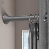 Teleskopstange Zum Klemmen 300 400 500cm Gardinenstange Ohne Bohren Für Gartenpavillon, Spannstange Zum Klemmen, Ø33mm Edelstahl Vorhangstange Klemmstange Türrahmen(Grau,260-350cm)