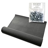 Gartenpirat Bitumen Dachpappe R333 schwarz 1 Rolle 3,3 m² Bitumenbahn zur Dacheindeckung Dachbahn inkl. 100 Stück Dachpappnägel verzinkt 3x15 mm