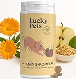 Lucky Pets Vitamin B Komplex für Hunde – 140 Tabletten mit Allen 7 B-Vitaminen für Starke Nerven und Immunsystem – Vitamin B Komplex Hund hochdosiert für mehr Vitalität – Made in Germany