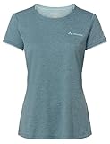 VAUDE Essential T-Shirt für Damen in nordic blue, Größe 40 – Schnelltrocknendes & pflegeleichtes Sport Shirt, Atmungsaktives Outdoor T-Shirt mit Rundhals, Ideal für Fahrradreisen, Wandern & Trekking