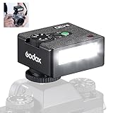Godox IM30 Kamerablitz, Mini Blitz Speedlite, GN15 mit 7 Stufen Blitzleistung, CCT 6000K±200K mit S1/S2 Optischer Steuerung für Fuji/Sony/Nikon/Canon/Olympus Kamera