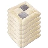 Stuhlkissen für Esszimmerstühle, Sitzkissen Stuhlkissen Stuhlauflage Plüsch Kissen, Quadratische Stuhlkissen, Sitzkissen Stuhlkissen Stuhlauflage Plüsch Kissen Sitzauflage (Size:40x40cm(6pcs),Color:I)