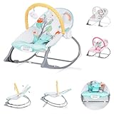 Chipolino Babywippe Melody 2 in 1 Gurt Musik Vibration Schaukelfunktion Farbe: umweltfreundlich