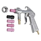 Bohaner Sandstrahlpistole Set Druckluft mit 4 Keramikdüsen für Sandstrahler Sandstrahlen Pistole Kit Sandstrahlen Gerät Sandstrahlgerät für Professionelle und Heimwerkerprojekte