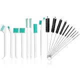 18 Stück Multifunktionale Reinigungsbürste Set, Flaschenbürste Babyflaschen, Fensterrillen Cleaning Brush, Kleine Bürsten zum Reinigen Flasche mit Schwamm für Küche Badezimmer