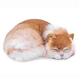 lilizzhoumax orangefarbene Katze Plüschtier Kuscheltier Katze 8,26 Zoll supersüße lebensechte Katze Stofftierspielzeug für Kindergeburtstag Weihnachtsauto Heimdekoration Geschenk für Kinder