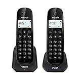VTech CS1451 DECT Telefon Schnurlos 2 mobilteile mit Anrufbeantworter, Freisprechfunktion, Anrufersperre, Anrufererkennung/Anklopffunktion, Hintergrundbeleuchtetem Display, ECO Modus Geringe Strahlung