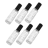 NIYANGLE 6 Stück Sprühflasche Reiseparfümflasche Kölner Sprüher Nachfüllbare Parfümflasche Parfümzerstäuber Kölner Flaschen Leer Cocktail-zerstäuber Glas Black