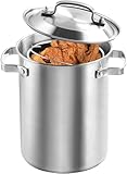 WDSOPK Spargeltopf Aus Edelstahl 304 Mit Frittierkorb, Frittiertopf, Hoher Suppentopf, Tempura-Fritteuse, Hähnchen-Brathähnchen-Kochutensilien