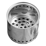 Mikikit Mini Feuerstelle für Camping Kompakter Metallofen für Outdoor Aktivitäten für Reisen Leichte und Vielseitige Tischfeuerstelle