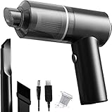 2023 New Bee-flower Vacuum,Bee Flower Handstaubsauger Akku Autostaubsauger,Kabelloser Mini-Handstaubsauger mit Filter,Mini kabellos Handsauger Akkusauger Autostaubsauger mit LED-Licht (schwarz)