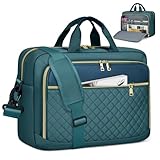 NEWHEY Laptoptasche 17,3 Zoll für Damen Laptop Aktentasche Computertasche Laptop Tasche Business Notebook Tasche Wasserdichte Schultertasche Umhängetasche für Geschäft Grün