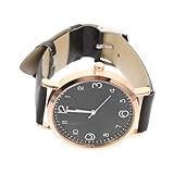 OUNONA Einfache Damenuhr mit Lederarmband Minimalistische Armbanduhr für Frauen für Alltag Geschäft und Hautfreundlich und Langlebig Geschenkidee für