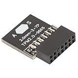 Rosvola TPM 2.0-Modul, Standard-PC-Architektur 2x7P TPM 2.0-Verschlüsselung Sicherheitsmodul Verschlüsselungsprozessor für PC