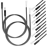 Operitacx 8 Stück Teiliges Stereo Audiokabel Lange Männlich Weiblich Klinkenkabel Langlebig und Klarer Klang Kompatibel mit Laptop und Unterhaltungssystemen Einfache Plug and play