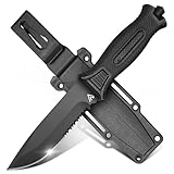 Naifu® - Outdoor Messer Feststehende Messer 12 CM - Survival Messer - Jagdmesser Klinge mit Scheide - Bushcraft Messer - Überlebensmesser - für Männer Camping Jagd Wandern Abenteuer