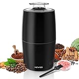 KYG Kaffeemühle Elektrisch 300W Motor 70g Fassungsvermögen Elektrische Propellermühlen Sicherheitsschloss mit 304 Edelstahlmesser & Geräuscharm 45dB für Kaffeebohnen, Gewürze,uzw