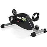 2 Fahrradpedaltrainer mit verstellbarem Bein – Mini-Heimtrainer, Schreibtisch-Zyklus, Beintrainer für Physiotherapie und Schreibtischübungen (schwarz)