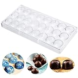 Roundsky 24 Löcher Halb Schokoladen Form Polycarbonat Schokoladen Riegel Form Halb Süßigkeiten Hersteller Form Back Formen