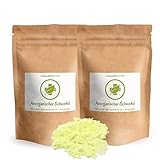 Anorganischer Schwefel Pulver - 1 kg (2 x 500 g) - BESTSELLER - Pharmaqualität (99,9% Ph. Eur.) - SULFUR - säurearm - fein gemahlen - frei von Nanopartikeln- Deutsche Herstellung