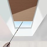 Cellular Shades Dachfensterrollo, halbe Verdunkelung, wasserdicht, Wabenmuster, für Dachboden, 100 x 150 cm