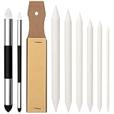 JIYIN 9 Papierwischer Set, Papierwischer Bleistift um Zeichnen Skizzen Papierwischer Doppelköpfe Papier Stift mit Schleifpapier und Schwamm Radierstift für Zeichnen Skizze
