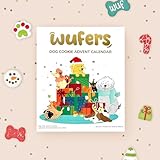 Wufers Adventskalender Hundekeksbox | Handgefertigte handdekorierte Hundeleckerlis | Hunde-Geschenkbox aus lokal angebauten natürlichen Zutaten (Advent 2023)