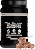 Flav-Anol-Kakaopulver 10-mal stärker als Kakao und mit 600 mg Epicatechin, rein und vegan für heiße Schokolade, Smoothies und Backwaren