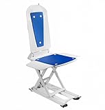 Dietz 14485 inkl Bezug blau Dietz Badewannenlifter Kanjo mit Bezugs-Set blau inklusiv Akku und Ladestation maximale Belastbarkeit von 140 kg,