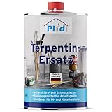 PLID® Terpentinersatz 1L [REINIGUNGS - UND VERDÜNNUNGSMITTEL] - hochwertiges Reinigungsmittel für Farb - und Schmutzfleck Entfernung - Verdünner für Öl - und Kunstharzlacke - Pinselreiniger
