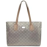 ZIOSINM Shopper Tasche Damen Groß - Elegante Handtasche mit Reißverschluss und Innentasche, Perfekt für Arbeit, Einkauf, Schule und Reisen - Moderne Tote Bag für Damen (Khaki)