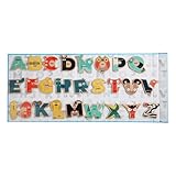 Magnetische Alphabetbuchstaben, Alphabet -Magnete - Bildungshölzerbriefmagnete Tierform - Vorschullernspielzeug, Kühlschrankmagnetaufkleber für, Mädchen, Kinder im Alter von 3+