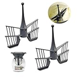 2 Stück Schmetterling Rühraufsatz für Thermomix,Rührer Zubehör,für Thermomix Rühreinsatz Schmetterling Ersatzteile Aufsatz,Kompatibel mit TM5 TM6 TM31 Vorwerk Thermomix Küchenmaschine