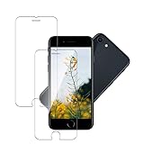 Banuyaw für Panzerglas iPhone SE 2022 Schutzglas, für 9H Kratzfest Schutzfolie iPhone SE 2022/2020 Folie, 2 Stück Ultra HD Displayschutz Blasenfrei Screen Protector