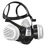 Dräger X-plore 3300 Chemiearbeiterset mit A1B1E1K1 Hg P3 Kombi-Filter – Halbmaske für Chemiearbeiten, zuverlässiger Schutz gegen Dämpfe, Gase und Fein-Staub, Größe M