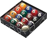 PowerGlide Billard-Set, 16 Bälle, Punkte und Streifen, Turnier, 51,0 mm Durchmesser, verpackt