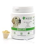 4-BEINER Beauty-Dog, Multi-Vitamine für Hunde mit MSM, Omega 3, Vitamin B-Komplex, Vitamin C, Biotin, Bierhefe, Mariendistel, Schwarzkümmelöl, Zink, Jod, Selen